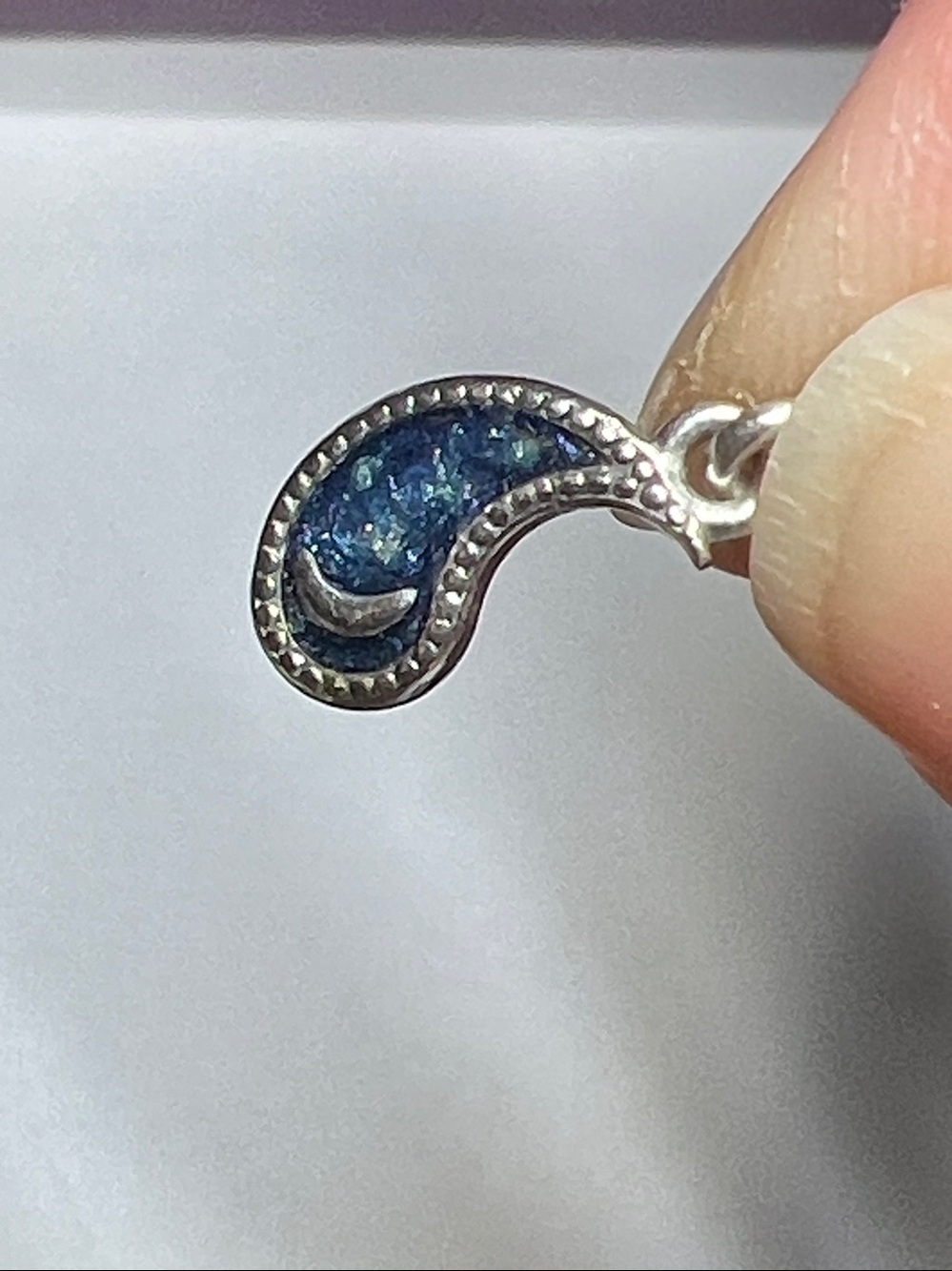 Pandora Moon from the Two Tone Splittable Sun & Moon Dangle Charm Set